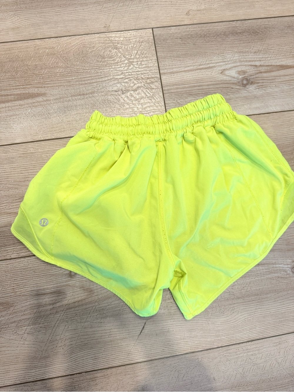Neon Yellow Lululemon Active Shorts